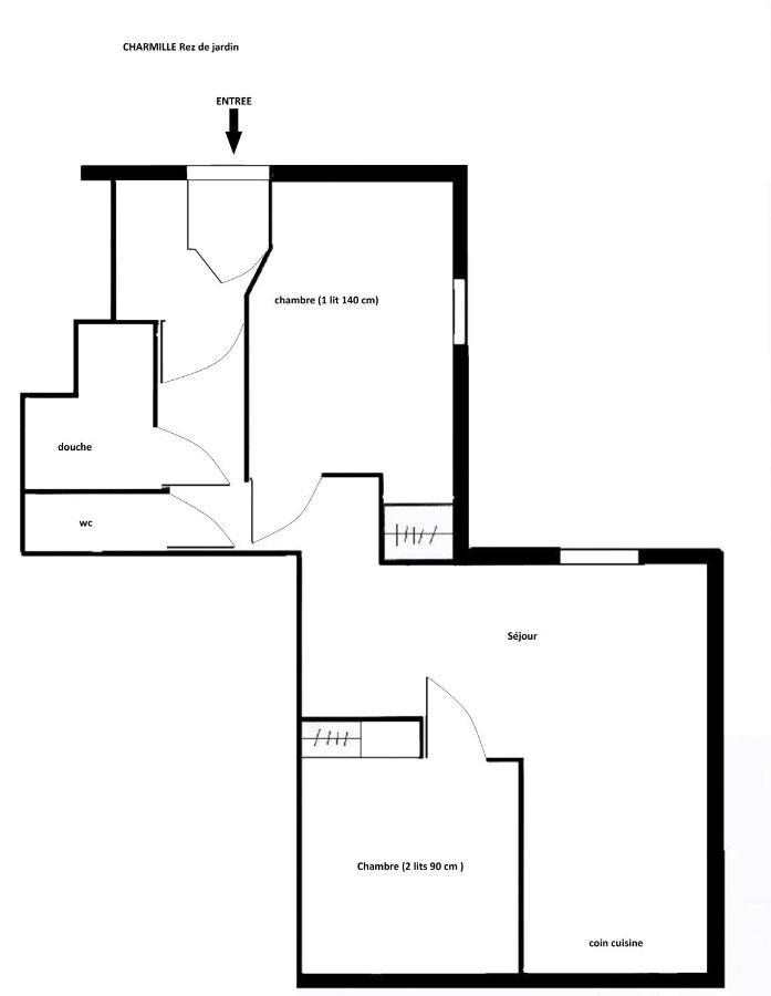 Appartement Charmille Saint-Martin-de-Belleville Zewnętrze zdjęcie